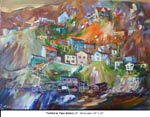 Settled in Time-Battery-2, Oil on Canvas